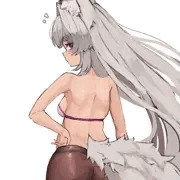 振り向きボテ狐