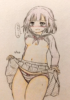 えむちゃんたくし上げ