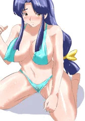 あかねちゃんにきわどいビキニ☆