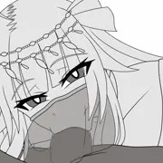 フェイスベール夜見 フェラ 線画