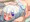 うちのこを上に抱いて