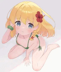マイクロビキニ胸チラ