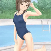 スク水＆スポブラの女の子