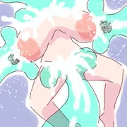 スライムに呑まれ飲まれる母乳娘ちゃん