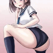 セーラーブルマ衣装の有咲(ありさ)