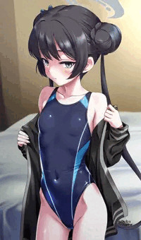 竜華キサキ×競泳水着＝(ﾟ∀ﾟ)！！
