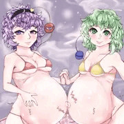 古明地姉妹ボテ合わせ