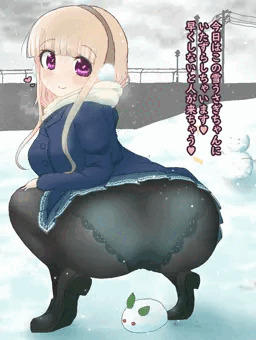 鐘城さんの雪あそび