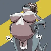 ボテ腹のサメちゃん