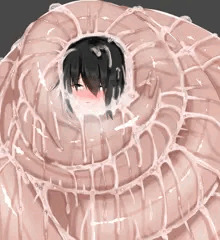 なめくじの交尾に巻き込まれる女の子
