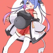 ボテ腹牛チャイナパーカー