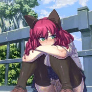 【完成】汚れた下半身で橋の上に