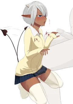 褐色ふたなりサキュバス２