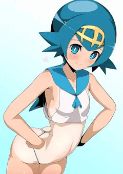 日焼け肌にマイクロビキニのスイレンちゃん