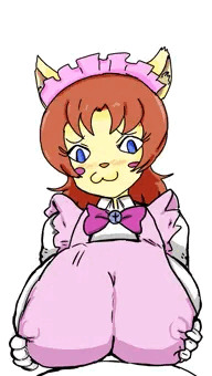 タピオカを胸に挟んでもってきてくれるメイドーにょ