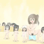 お泊り保育で保母さんと女子園児達のお風呂