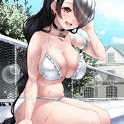 【ブルアカ】水着のヒナタにムラムラしたのでヌいてもらう漫画