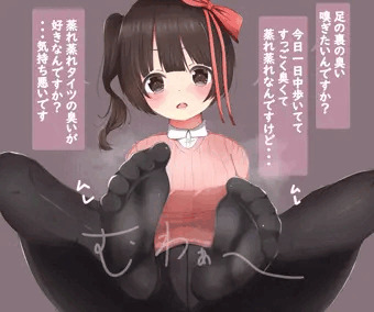 タイツ足裏　蒸れ蒸れ娘
