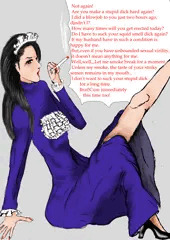 The smoking another's wife maid.