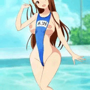 カットスク水を着る伊織ちゃん♪