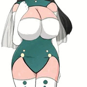 [自作絵]　爆乳風水師