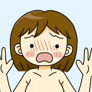 全裸な丸目丸顔モブ