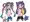 ピクチューブのキラリちゃんとイルミちゃんのつもり
