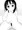 【気まぐれイラスト】モノクロ練習