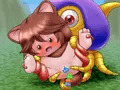 メーダに遊ばれるプクリポ