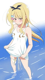 海でおしっこ