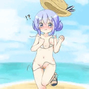 【差分】水着が脱げちゃったチノちゃん