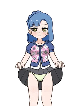 七尾百合子ちゃんパンツ下ろし