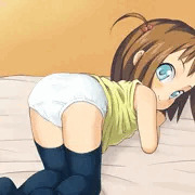 後ろからパンツをいたずら