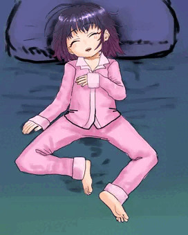 寝ていた女の子
