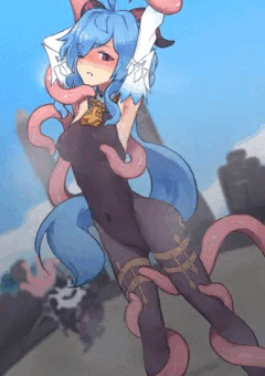 触手と甘雨ちゃん