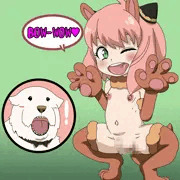 わんわん姿のアーニャ＆ボンド