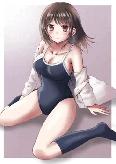 スク水とYシャツと女の子