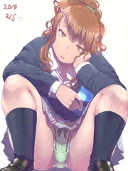 しゃがみJK