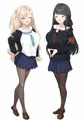 この女学生たち…パンスト似合いすぎ！！