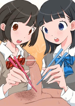 女子高生に箸でつままれる