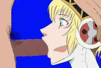 アイギス顔射GIF