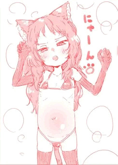三重さん猫耳マイクロビキニ