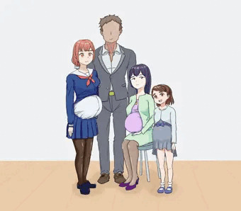 おめでた家族写真