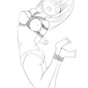 緊縛練習＜線画＞