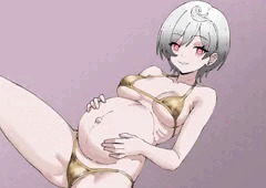 ボテ腹ビキニ_霊夢遠藤