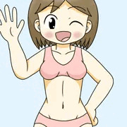 水着オリキャラ絵