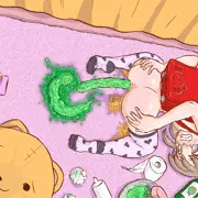 JSお部屋で排泄配信
