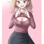 金色髪のあざとい系パンスト女子