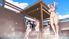第十七駆逐隊と露天風呂