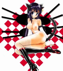 扶桑姉様風の黒にゃんこさん